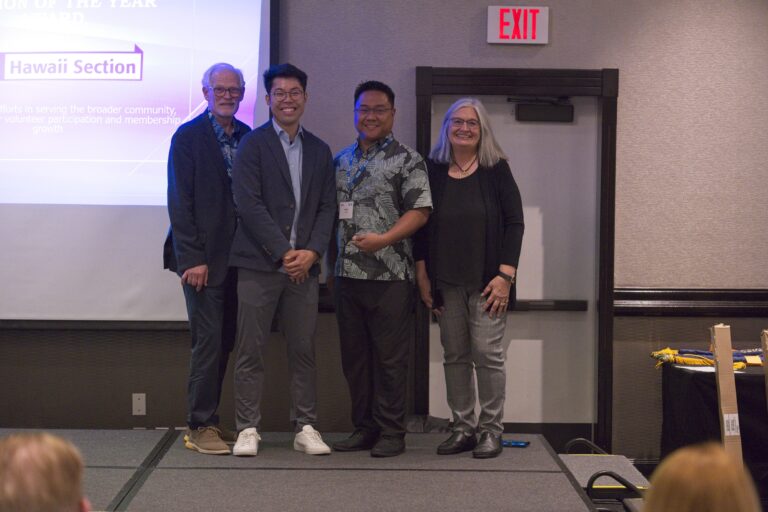 Outstanding Small Section of the Year: IEEE Hawaii Section (award accepted by Wayne Layugan)