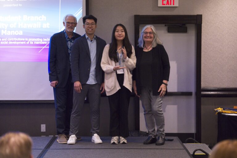 Outstanding Small Student Branch of the Year: IEEE University of Hawaii at Manoa Student Branch (award accepted by Stephanie Chu)